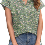 Zeagoo Women's Blouse Casual Short Sleeve Shirt (DE Only)