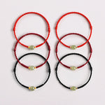 Buddha Stones Handmade Jade Lucky Bead Prosperity Braided Bracelet