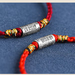Buddha Stones Handcrafted 925 Sterling Silver Everything Goes Well Design Protection Strength Bracelet Anklet