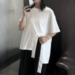 Loose Irregular Slit T-shirt