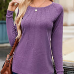 Zeagoo Women Long Sleeve Shirts Casual Pleated Tunic Blouses