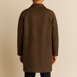 Wool Houndstooth Overcoat