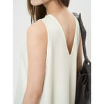 Women's Deep V Neck Asymmetric Curved Balloon Dress