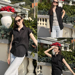 Zeagoo Women's Blouse Casual Short Sleeve Shirt (DE Only)