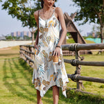 Zeagoo Women Midi Dress Bohemian Beach Cover Up Dress