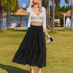 Zeagoo Long Women's Elegant Maxi Skirt with Pockets (DE Only)