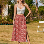 Zeagoo Skirt Women's Elegant Printed Skirt Boho Beach Skirt (DE Only)
