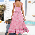 Zeagoo Maxi Dress with Pockets Spaghetti Strap Sundress