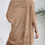 Zeagoo Short Sleeve Boho Oversized Knitted Cardigan