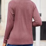 Zeagoo Women Long Sleeve Shirts Casual Pleated Tunic Blouses