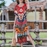 Zeagoo Women Floral Summer Dress Casual Beach Dress