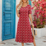Zeagoo Women Floral Summer Dress Casual Beach Dress