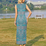 Zeagoo Maxi Dresses Summer Dress Sleeveless Beach Dress (DE Only)