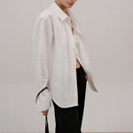 Fake Two-piece Loose Lapel Shirt