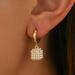 Pearl Cube Earrings