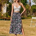 Zeagoo Skirt Women's Elegant Printed Skirt Boho Beach Skirt (DE Only)