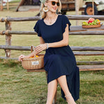Zeagoo Summer Dress Women's Dresses Short Sleeve Dress (DE Only)