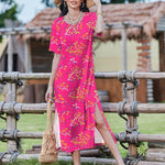 Zeagoo Women Floral Summer Dress Casual Beach Dress