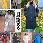Zeagoo Waterproof Raincoat Lightweight Rain Jacket