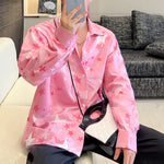 Pink Star Print Shirt
