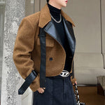Retro Multi-wear Woolen Short Jacket