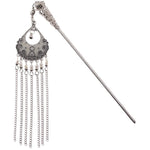 Buddha Stones Water Drop Lily of the Valley Flowers Tassels Confidence Hairpin