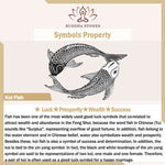 Buddha Stones White Jade Koi Fish Lotus Copper Protection Necklace Pendant