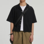 Boxy-fit Cotton Utility Short-sleeve Cotton Shirt
