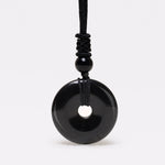Buddha Stones Lucky Coin Pendant Healing Crystal Gemstone Necklace