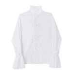 Flared Sleeve Ruffle Shirt