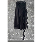 Irregular Ribbon Wide-leg Pants