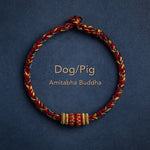 Buddha Stones Tibet Handmade Chinese Zodiac Natal Buddha Luck Strength Braided String Bracelet