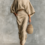 Selene | Soft Batwing Top and Maxi Skirt Two-Piece Set