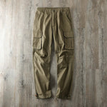 Multi-pocket Straight-leg Casual Trousers
