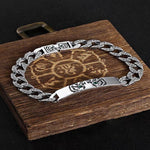 Buddha Stones Tiger Tang Dynasty Flower Design Copper Luck Chain Bracelet