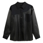 Retro Mesh Cardigan Casual Two-piece Set