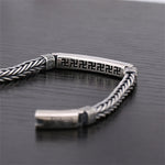 Buddha Stones Swastika Pattern Engraved Luck Bracelet