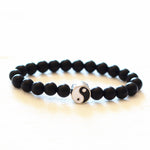 Buddha Stones 3pcs Natural White Turquoise Frosted Stone Bead Yin Yang Wealth Bracelet (Extra 35% Off | USE CODE: FS35)