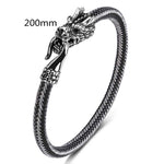 Buddha Stones Dragon Titanium Steel Protection Luck Bracelet