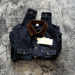 Heavyweight Corduroy Collar Denim Pocket Jacket