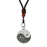 Buddha Stones 990 Sterling Silver Yin Yang Balance Harmony Necklace Pendant (Extra 30% Off | USE CODE: FS30)