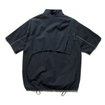 Japanese Streetwear Casual Half-zip Short Sleeve Shirt