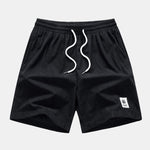 California Palm Tree Print Drop Shoulder Oversize T-Shirt & Corduroy Drawstring Shorts
