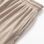 California Palm Tree Print Drop Shoulder Oversize T-Shirt & Corduroy Drawstring Shorts