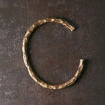 Buddha Stones Tibetan Bump Texture Copper Luck Cuff Bracelet Bangle