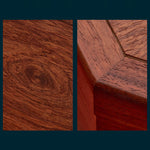 Buddha Stones Antique Flower Leaf Handmade Rosewood Jewelry Storage Box Wooden Gift Organizer Box