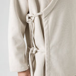 Thickened Diagonal-front Loose-fitting Belted Jacket