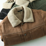 Suede Vintage Plus Velvet Warm Jacket