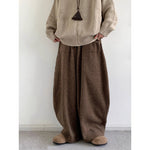 Retro Thick Woolen Loose Bloomers