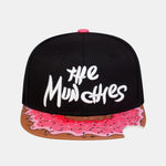 Take A Bite Of A Donut Shape Slogan Embroidery Baseball Cap